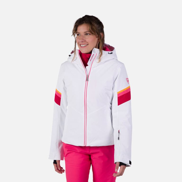 Rossignol W STRAWPILE JKT-WHITE