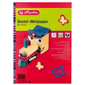 Vlnitý karton 25x35 cm 10 kusů, mix barev (Herlitz)