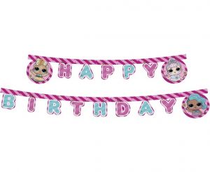 Girlanda Happy Birthday "LOL panenky" 210cm