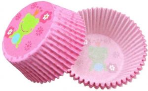 Papírové košíčky na Muffiny a cupcakes 50ks č. Muf-50 princezna žába 