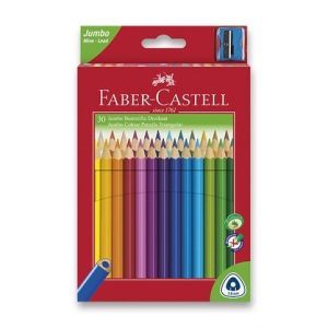 FABER Trojhranné pastelky Jumbo 30ks