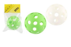 Floorball míč plast průměr 7cm asst 2 barvy v sáčku