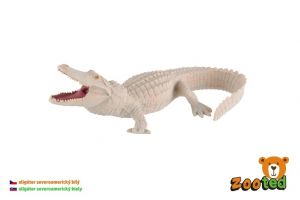 Aligátor severoamerický bílý zooted plast 15cm