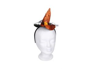 Set karneval W032041 - čarodějnická čelenka s ozdobou