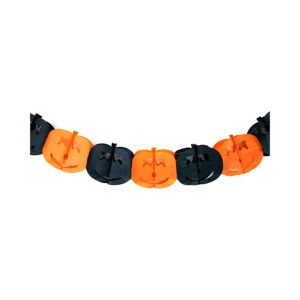 Girlanda papírová Halloween dýně, 4 m