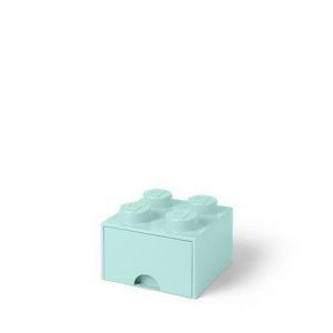 Úložný box se zásuvkou "Brick", tyrkysová, LEGO 40051742