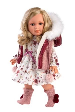 Llorens 54037 LUCIA - realistická panenka s měkkým látkovým tělem - 40 cm
