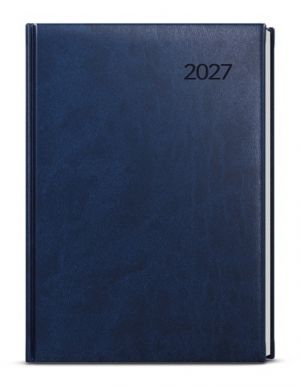 Diář denní - David - Vivella - A5 - modrá 2027, 14,3cm x 20,5cm, BDD6-1-27