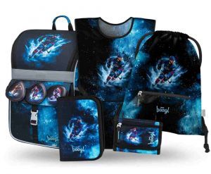 BAAGL SET 5 Zippy Hokej: aktovka, penál, sáček, zástěra, peněženka