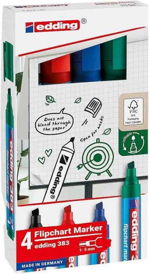 Popisovač na flipchart EDDING 383, sada 4 ks
